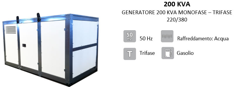 noleggio gruppo elettrogeno 20kva