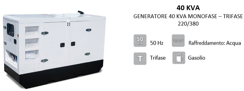 noleggio gruppo elettrogeno 20kva